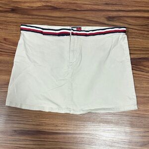 Vintage Beige Tommy Jeans Mini Skirt